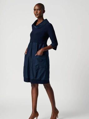 Joseph Ribkoff Navy The Miracle Dress